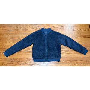 PATAGONIA Women's Los Gatos Bomber Blue Fleece Jacket Drifter #25240 Small